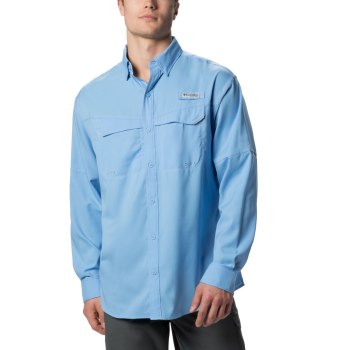 Columbia PFG Low Drag Offshore Long Sleeve, Camisa Blancos Para Hombre | 954138-WCQ